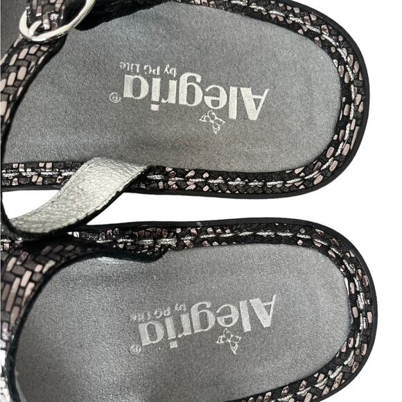 Alegria Tuscany Maryjane pewter slide clog 36 - Picture 7 of 11